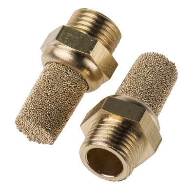 Festo AMTE Brass, Bronze 10bar Pneumatic Silencer, Threaded, G 1/8 Male
