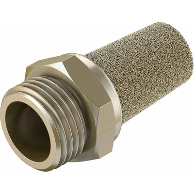 Festo AMTE Brass, Bronze 10bar Pneumatic Silencer, Threaded, G 1/2 Male