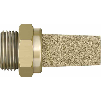 Festo AMTE Brass, Bronze 10bar Pneumatic Silencer, Threaded, G 3/8 Male