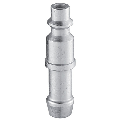 PREVOST Treated Steel Plug for Pneumatic Quick Connect Coupling, 8mm Hose Barb