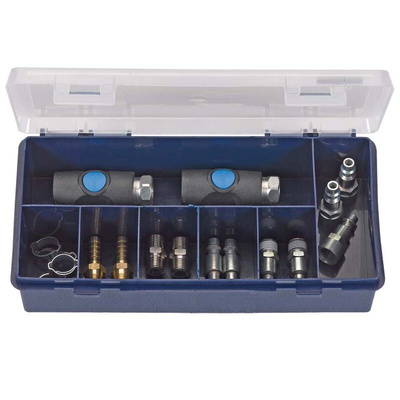 PREVOST Composite Body Female Safety Quick Connect Coupling With Adapter Kit, G 1/4 Female 8mm Threaded