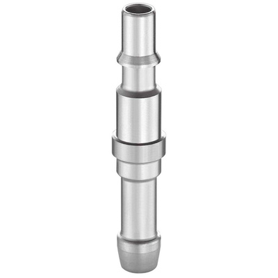 PREVOST Treated Steel Plug for Pneumatic Quick Connect Coupling, 6mm Hose Barb