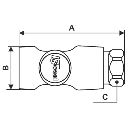 PREVOST Composite Body Female Safety Quick Connect Coupling, G 3/8 Female Threaded