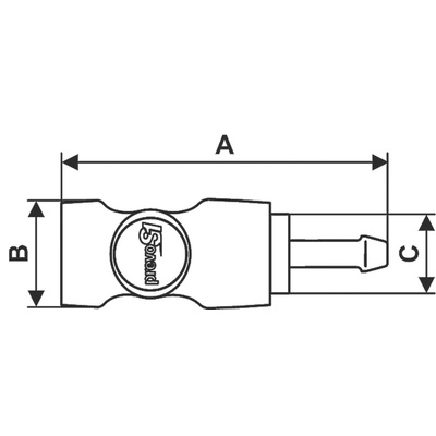 PREVOST Composite Body Safety Quick Connect Coupling, 13mm Hose Barb