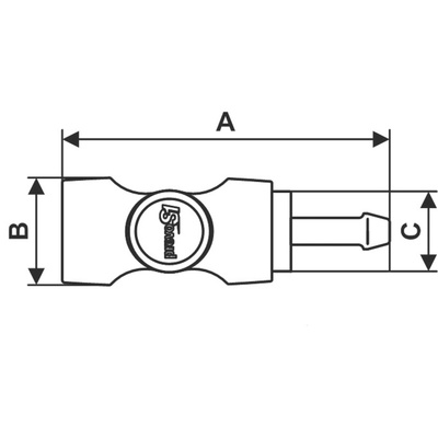 PREVOST Composite Body Safety Quick Connect Coupling, 10mm Hose Barb