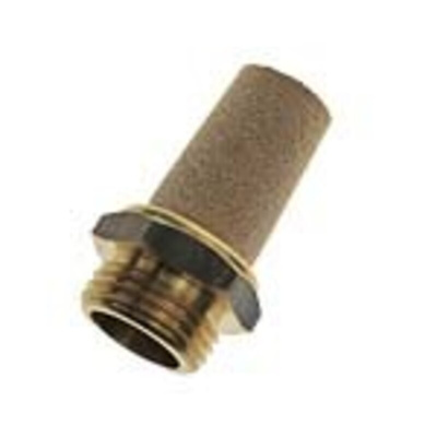 Legris 0675 Brass 12bar Pneumatic Silencer, Threaded, G 1/4 Male
