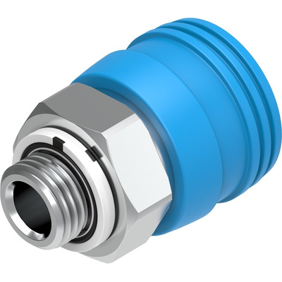 Festo Brass Male Pneumatic Quick Connect Coupling, G 1/4 Male 8mm G 1/4