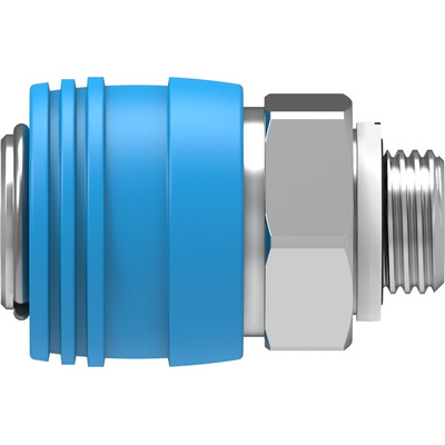 Festo Brass Male Pneumatic Quick Connect Coupling, G 1/4 Male 8mm G 1/4