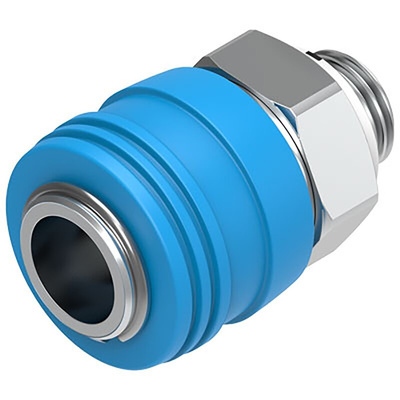 Festo Brass Male Pneumatic Quick Connect Coupling, G 1/4 Male 8mm G 1/4