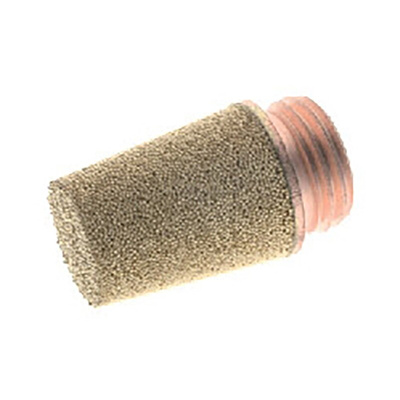 RS PRO Brass 10bar Pneumatic Silencer, Threaded, G 1/8 Male
