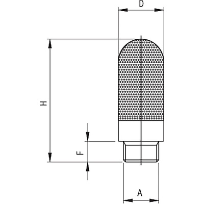 RS PRO 10bar Pneumatic Silencer, Threaded