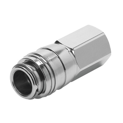 Festo Brass Female Pneumatic Quick Connect Coupling, G 1/8 Female Threaded