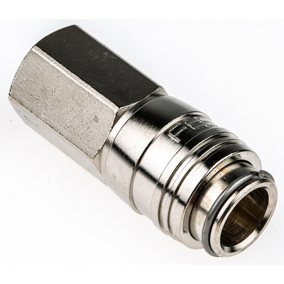 Festo Brass Female Pneumatic Quick Connect Coupling, G 1/8 Female Threaded