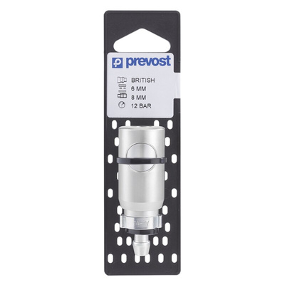 PREVOST Treated Steel Safety Quick Connect Coupling, 13mm Hose Barb