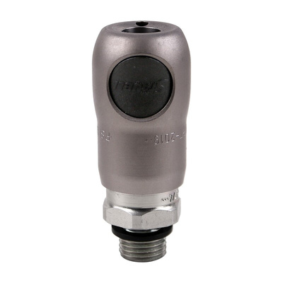 Staubli – Fluid Connectors Stainless Steel Safety Quick Connect Coupling, G 1/4 Male Threaded