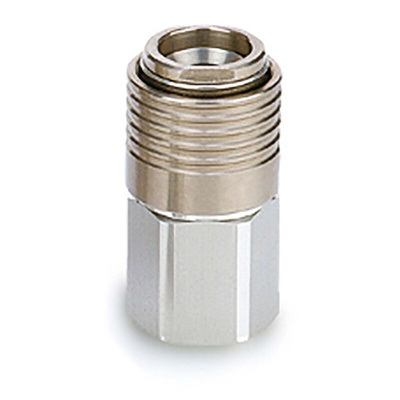 SMC 304 Stainless Steel Female Pneumatic Quick Connect Coupling, Threaded