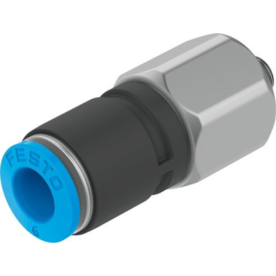 Festo QSR PBT Pneumatic Rotary Union, M5 Male, Push In 6mm