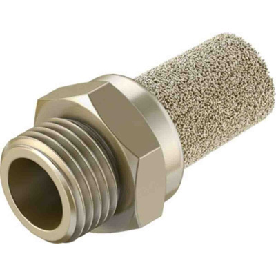 Festo AMTE Brass, Bronze 10bar Pneumatic Silencer, Threaded, NPT 1/8 Male