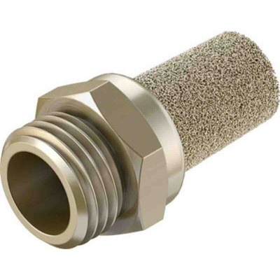 Festo AMTE Brass, Bronze 10bar Pneumatic Silencer, Threaded, NPT 1/4 Male