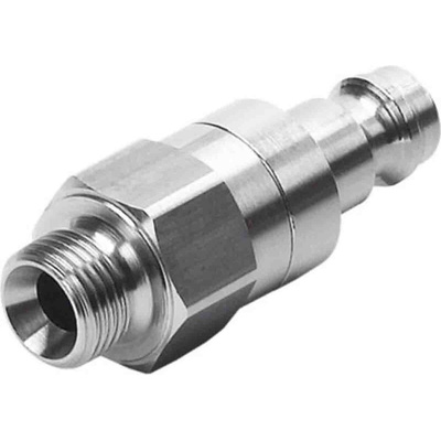 Festo Male Pneumatic Quick Connect Coupling, Threaded