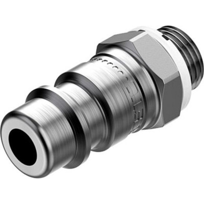 Festo Steel Male Pneumatic Quick Connect Coupling, G 1/8 1/8in Threaded