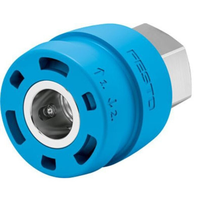 Festo Brass Female Pneumatic Quick Connect Coupling, 1/4in Threaded