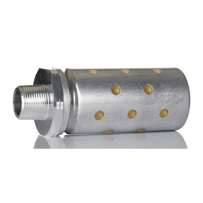 Norgren MB Aluminium 20bar Pneumatic Silencer, Threaded, R 3/4 Male