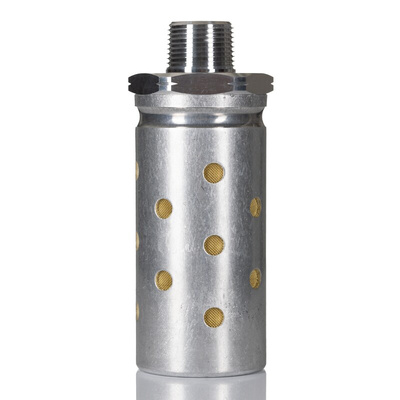 Norgren MB Aluminium 20bar Pneumatic Silencer, Threaded, R 3/4 Male