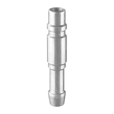 PREVOST Treated Steel Plug for Pneumatic Quick Connect Coupling, 10mm Hose Barb