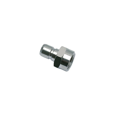 Legris Nickel Plated Brass Pneumatic Quick Connect Coupling, G 1/4 Threaded