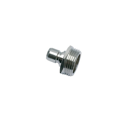 Legris Nickel Plated Brass Male Pneumatic Quick Connect Coupling, G 3/8 Threaded