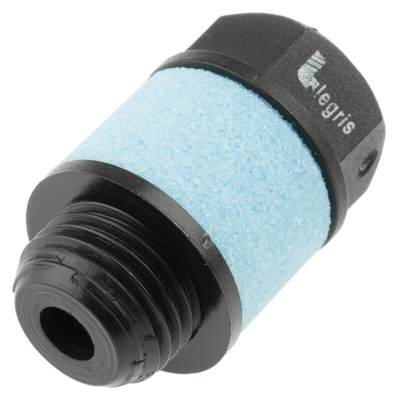 Legris 0676 PE 10bar Pneumatic Silencer, Threaded, G 1/4 Male
