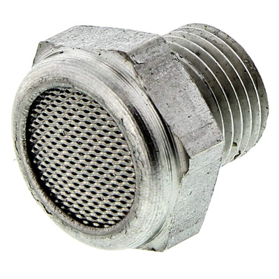 Legris 0682 Stainless Steel 12bar Pneumatic Silencer, Threaded, G 1/8 Male