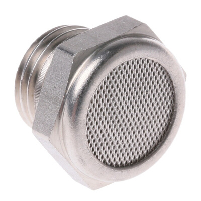 Legris 0682 Stainless Steel 12bar Pneumatic Silencer, Threaded, G 1/4 Male