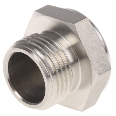 Legris 0682 Stainless Steel 12bar Pneumatic Silencer, Threaded, G 3/8 Male