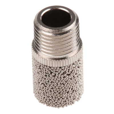 SMC AN Copper Alloy 1MPa Pneumatic Silencer, Threaded, R 1/8 Male