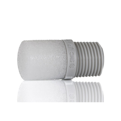SMC AN Resin 1MPa Pneumatic Silencer, Threaded, R 1/8 Male