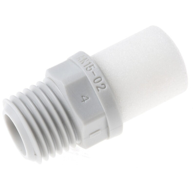 SMC AN Resin 1MPa Pneumatic Silencer, Threaded, R 1/4 Male