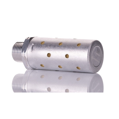 IMI Norgren MB Aluminium, Brass 20bar Pneumatic Silencer, Threaded, R 1/2 Male