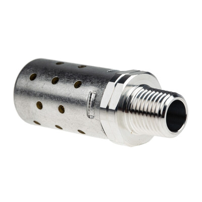 IMI Norgren MB Aluminium, Brass 20bar Pneumatic Silencer, Threaded, R 1/4 Male