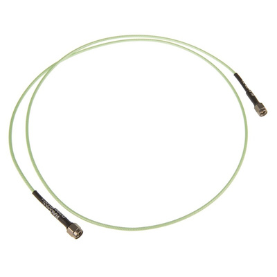 Radiall Male SMA to Male SMA Coaxial Cable, 1m, Terminated