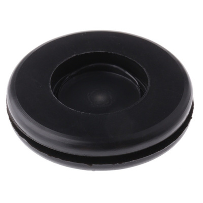 Richco Black PVC 25.5mm Round Cable Grommet for Maximum of 25 mm Cable Dia.