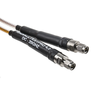 Radiall Male SMA to Male SMA Coaxial Cable, 1.2m, Terminated