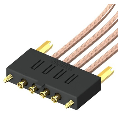 Samtec GRF1-C Series Male MMCX to Male MMCX Coaxial Cable, 100mm, RG316 Coaxial, Terminated