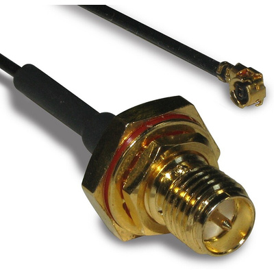 Radiall MML Series Male MML to Female SMA Coaxial Cable, 150mm, Terminated