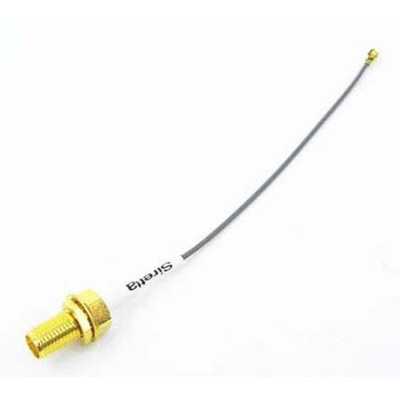 Siretta ASM Series Male U.FL to Female SMA Coaxial Cable, 100mm, Terminated