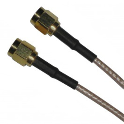 Amphenol SMA Series Male SMA to Male SMA Coaxial Cable, 153mm, RG316 Coaxial, Terminated