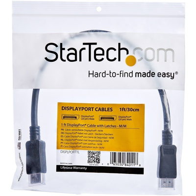 Startech 4K DisplayPort to DisplayPort Cable, Male to Male - 300mm