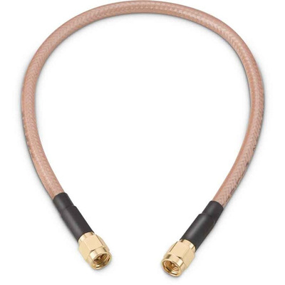 Wurth Elektronik Male SMA to Male SMA Coaxial Cable, 152.4mm, RG142 Coaxial, Terminated