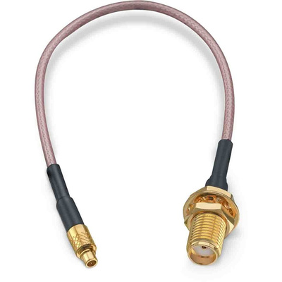 Wurth Elektronik Female SMA to Male MMCX Coaxial Cable, 152.4mm, RG178 Coaxial, Terminated